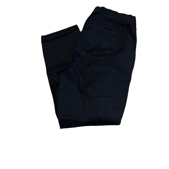 Torrid Black Elastic Waist Tapered‎ Pants 2R Relaxed Fit With Back Pockets - Picture 1 of 6
